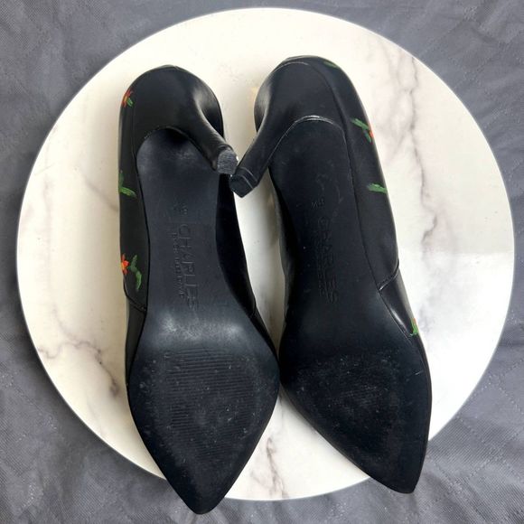 Charles by Charles David Painted Pumps SZ 8.5P Pre-Owned - Picture 7 of 8